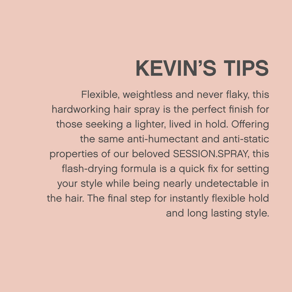 KEVIN.MURPHY SESSION.SPRAY FLEX textura suave para peinado cómodo