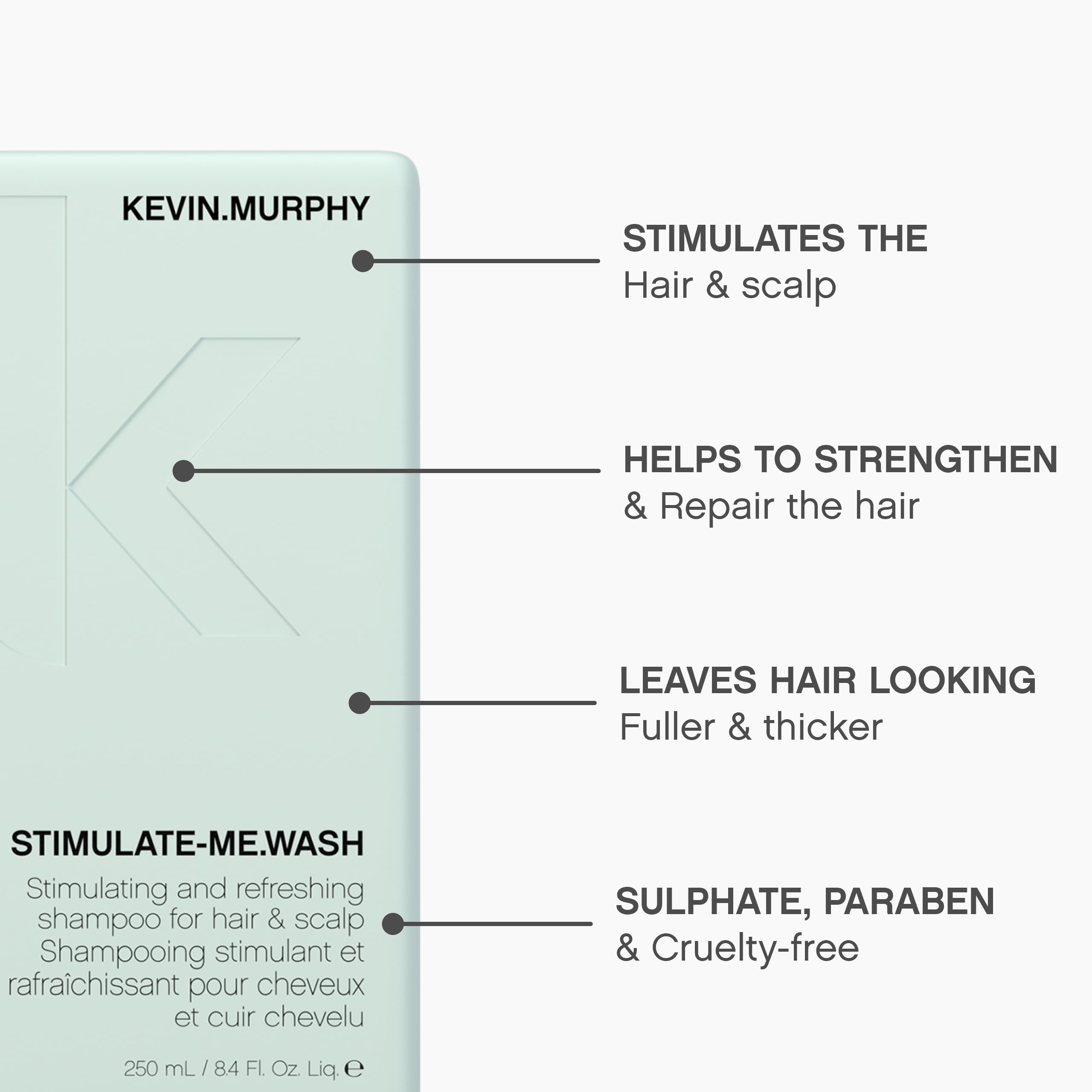 KEVIN.MURPHY Stimulate-Me.Wash bergamot notes for a refreshing wash.