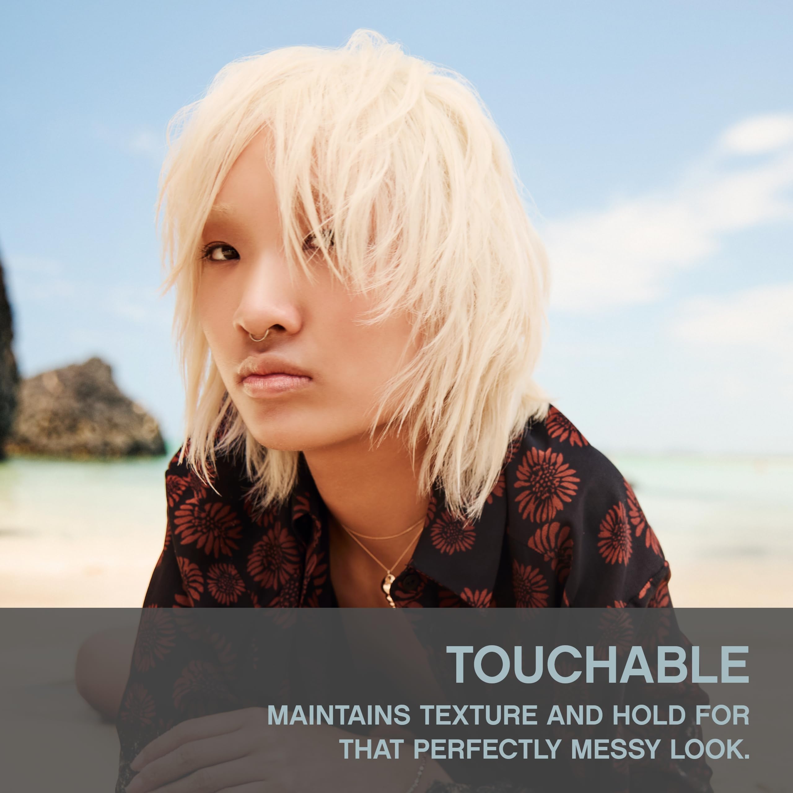 KEVIN.MURPHY TOUCHABLE non-sticky-finishing-spray keeps style flexible.