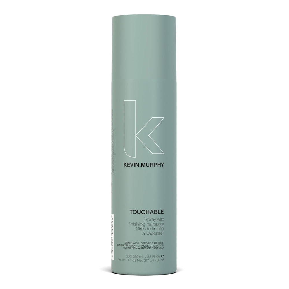 KEVIN.MURPHY TOUCHABLE spray-wax-finish adds texture with weightless hold.