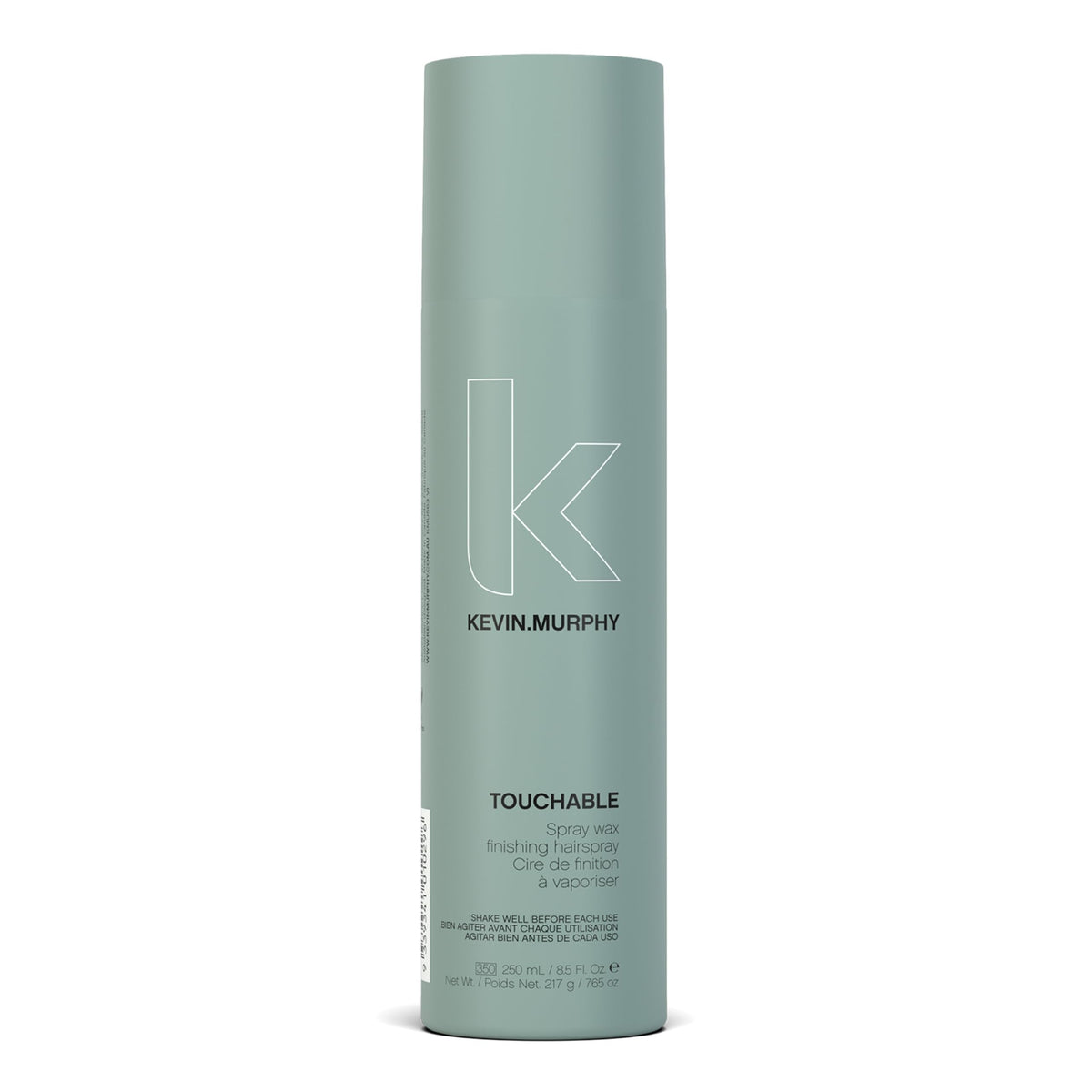 KEVIN.MURPHY TOUCHABLE spray-wax-finish adds texture with weightless hold.