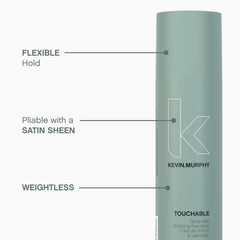 KEVIN.MURPHY TOUCHABLE sulfate-free-formula gentle cleansing for daily styling.