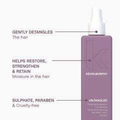 Label on KEVIN.MURPHY UN.TANGLED shows sulfate-free, paraben-free, cruelty-free formula.