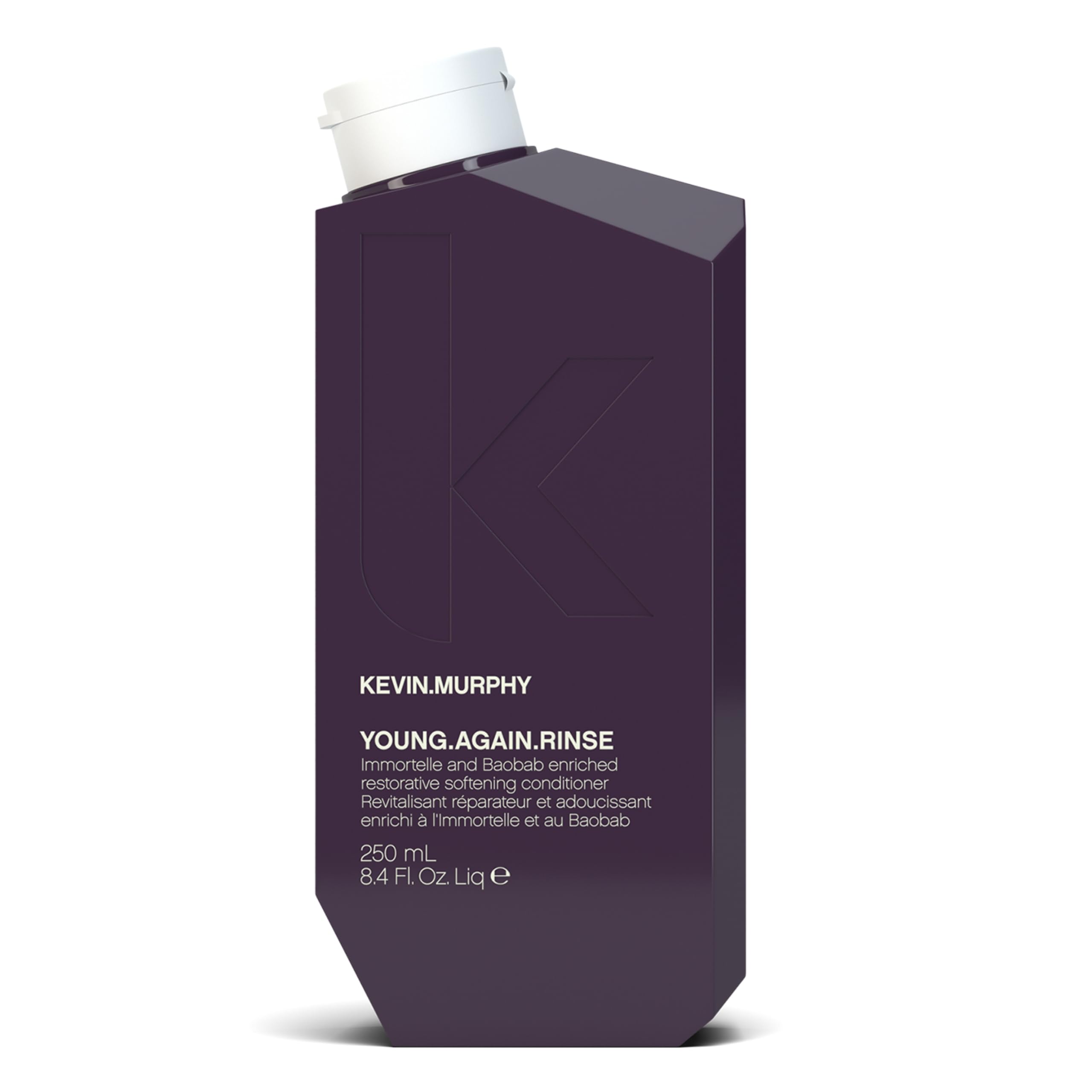 KEVIN.MURPHY Young.Again.RINSE bottle close-up for ageing hair hydration