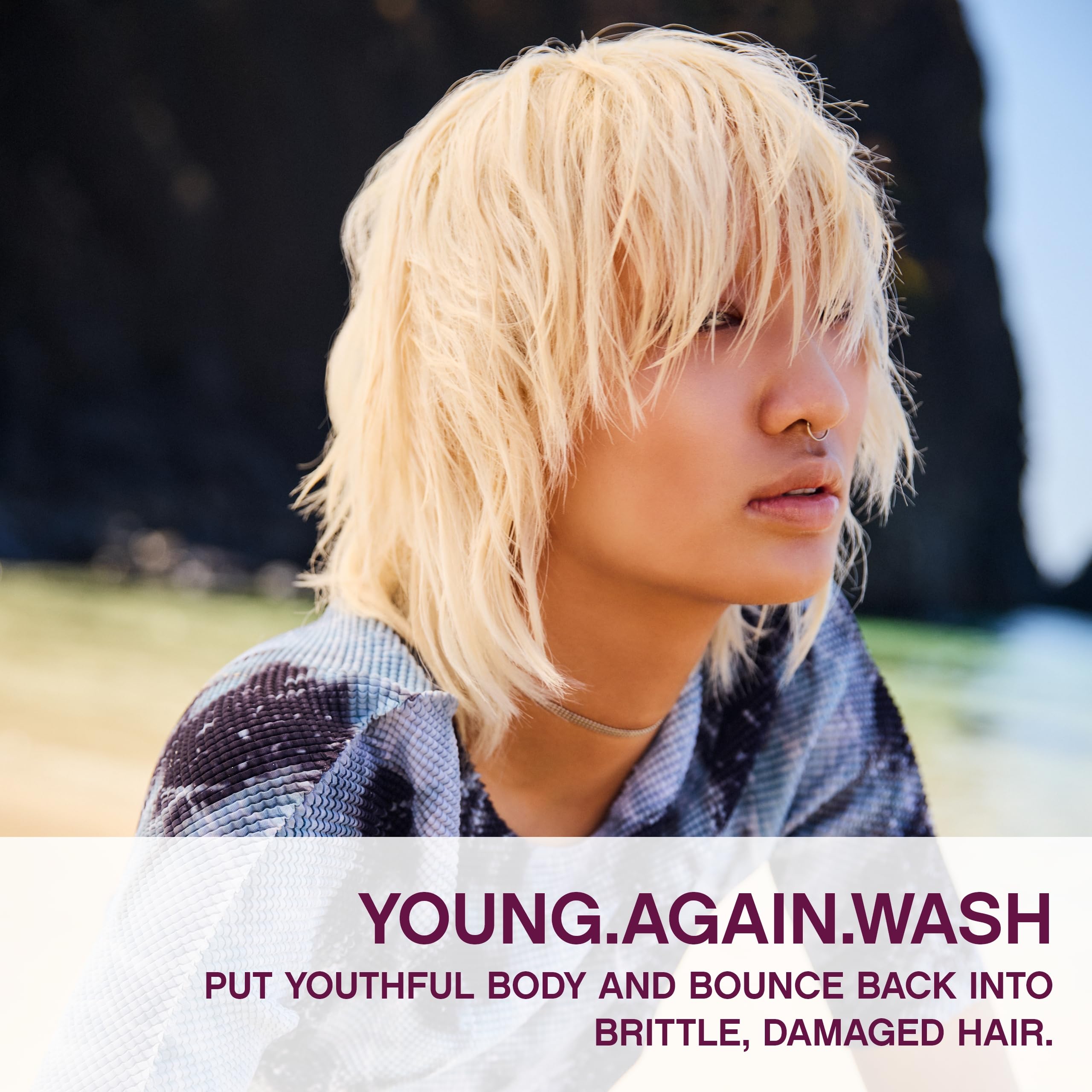 KEVIN.MURPHY Young.Again.Wash ingredient list highlights amino acids and lotus for hair strengthening