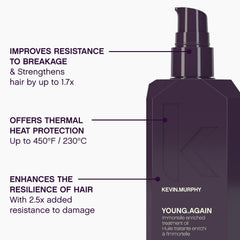 KEVIN.MURPHY Young.Again packaging box communicates cruelty-free, sulfate-free formulation.