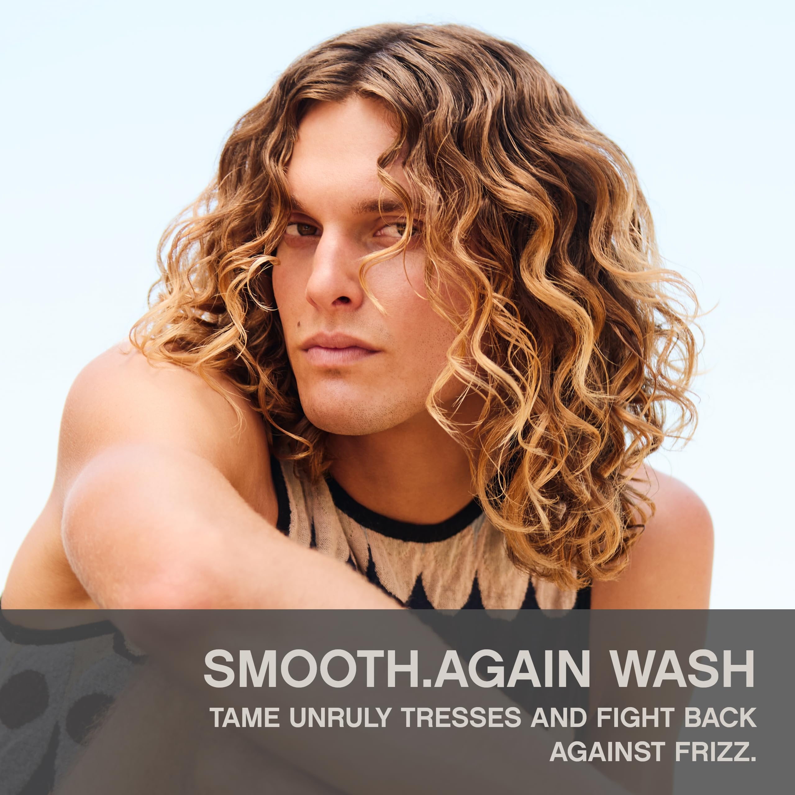 KEVIN.MURPHY SMOOTH.AGAIN.WASH displayed on stand for daily smoothing routine.