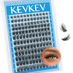 KevKev Lash Clusters 144pc: versatile kit for customizable lash looks.