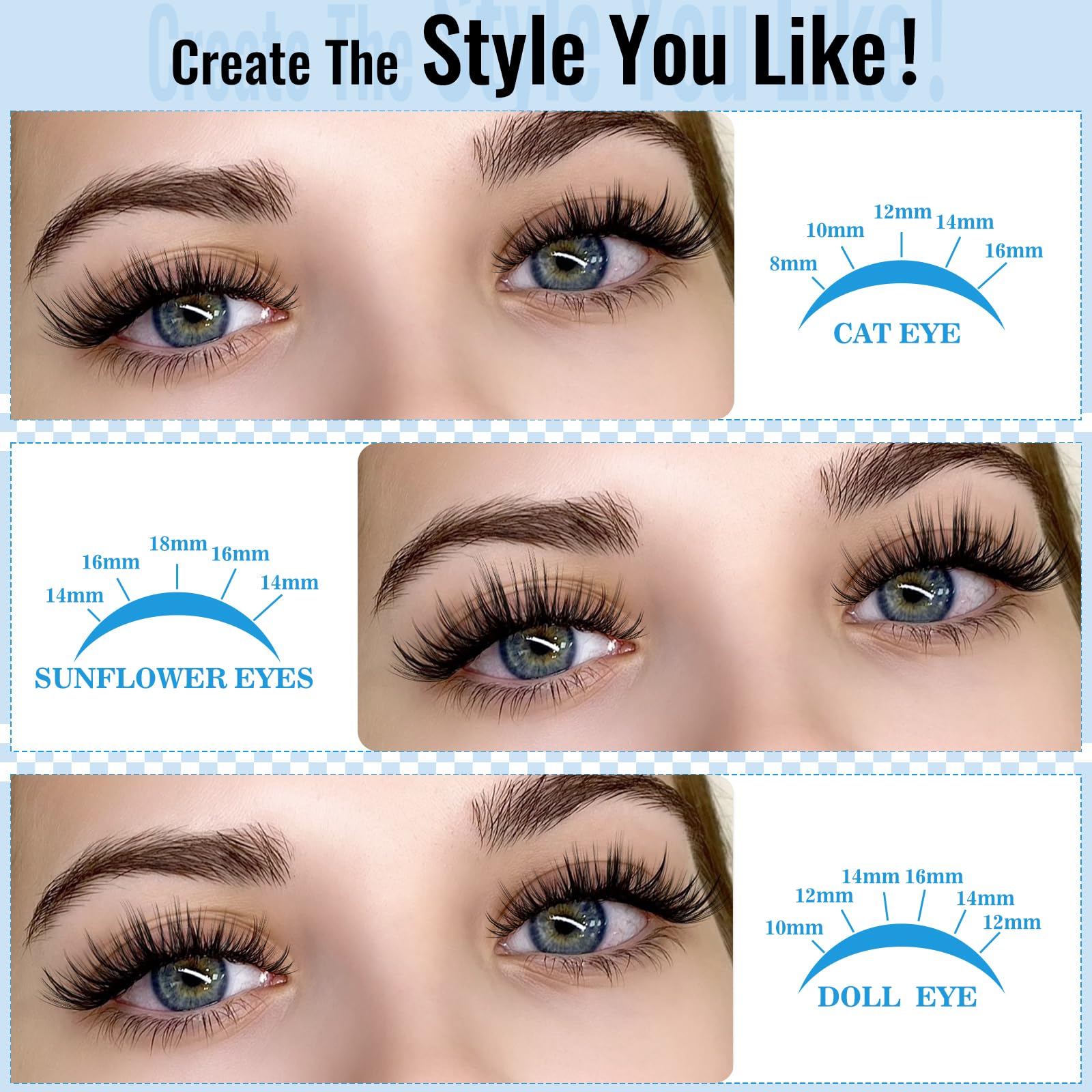 KevKev lash clusters long-wear potential with gentle care.