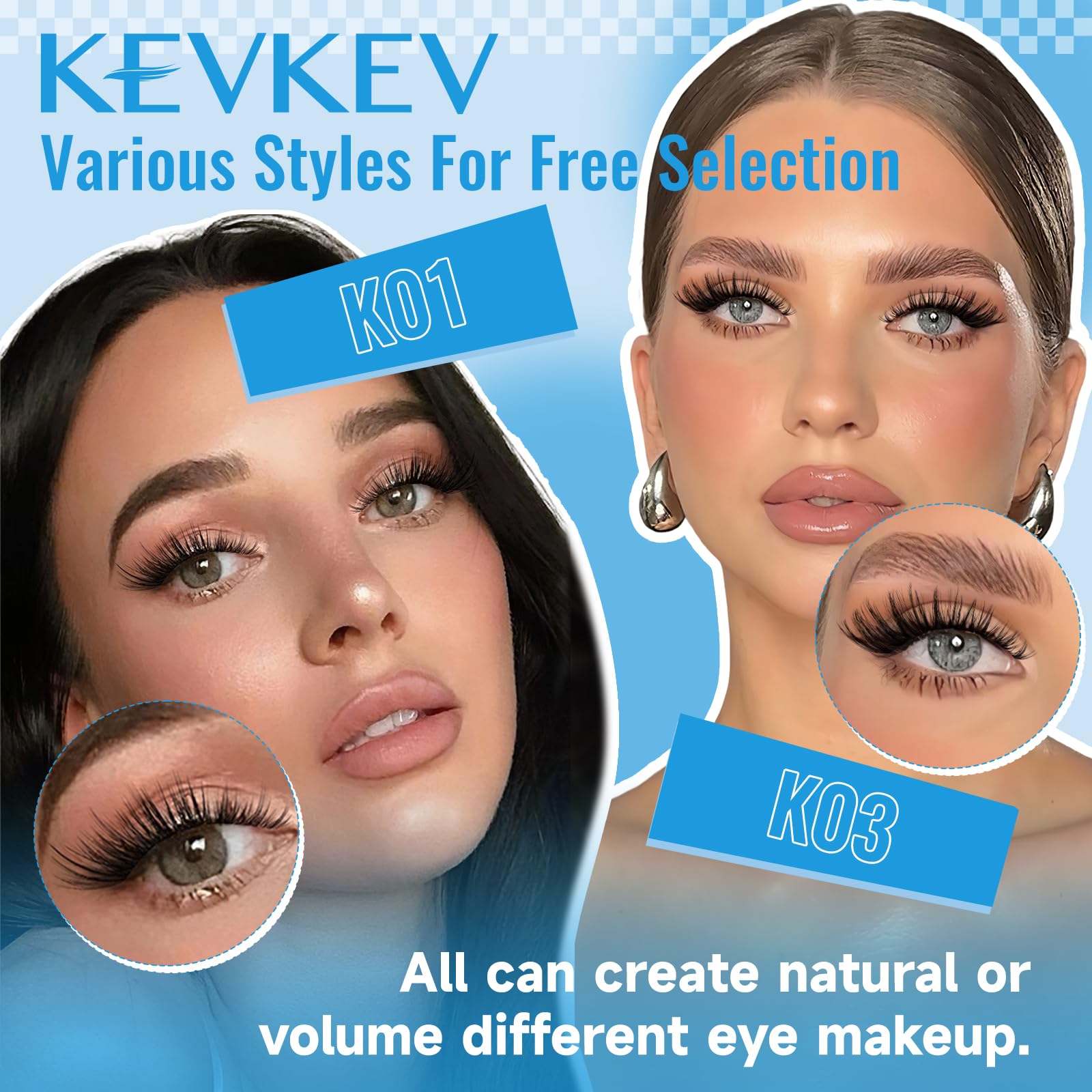 KevKev natural-looking wispy clusters: subtle enhancement without plastic shine.