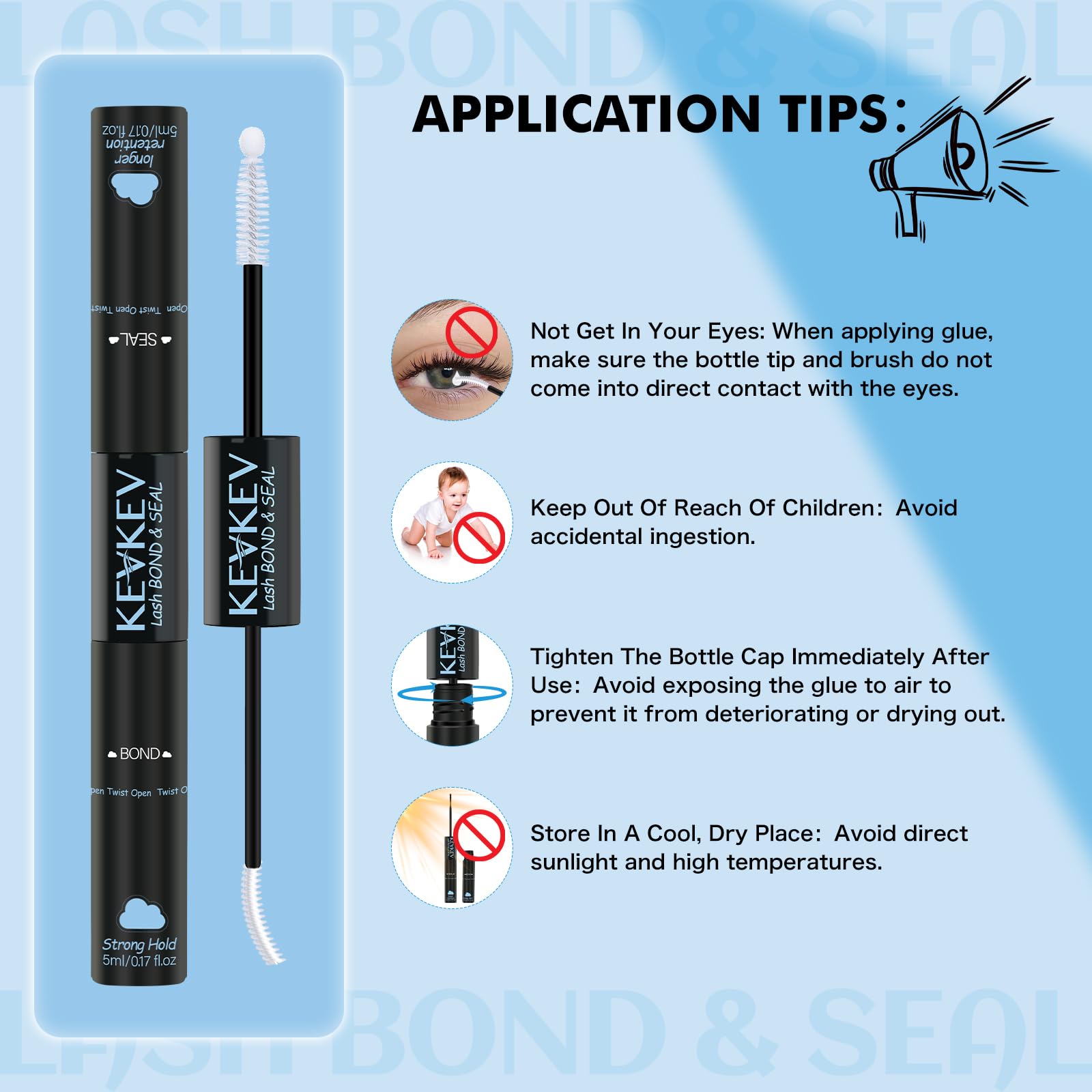 KEVKEV waterproof design supports lasting lash hold during daily activities