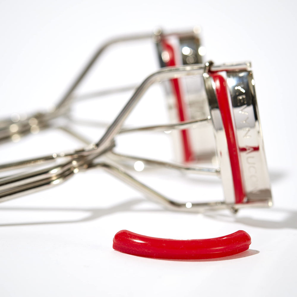 Compact design of Kevyn Aucoin eyelash curler for travel