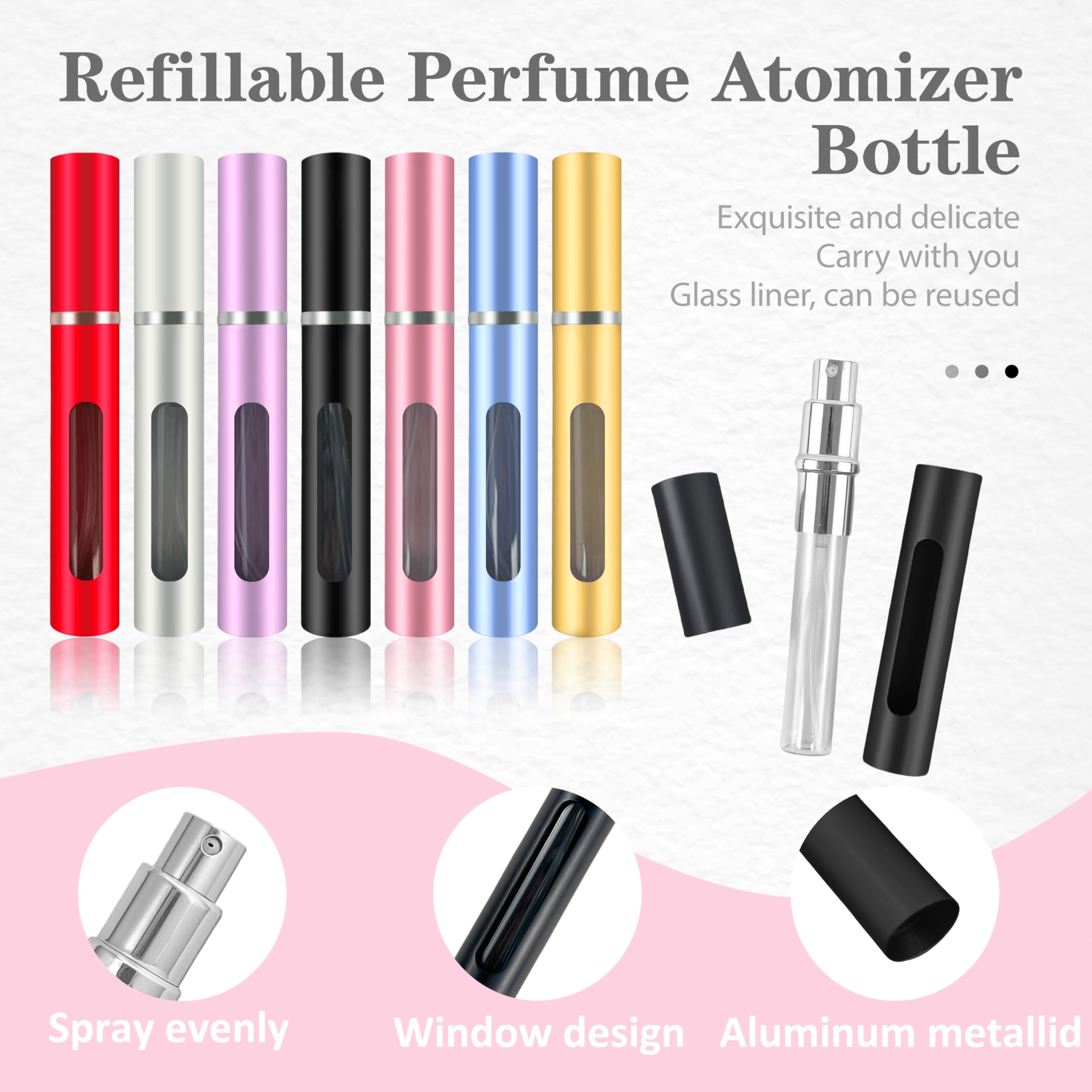 Kewjug atomizers feature a simple refill design for quick top-ups.
