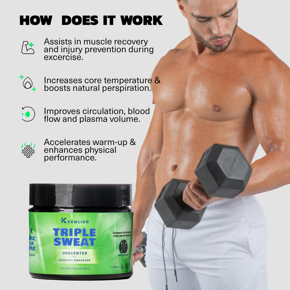 Kewlioo Gel Triple Sudorante, no mancha la ropa durante el entrenamiento.