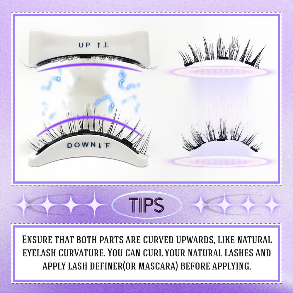 KEWYASO lash kit case with magnetic lashes and mirror.