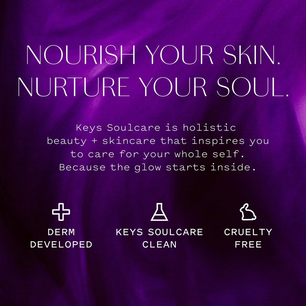Keys Soulcare fragrance-free gel-cream swatch shows light, non-greasy absorption