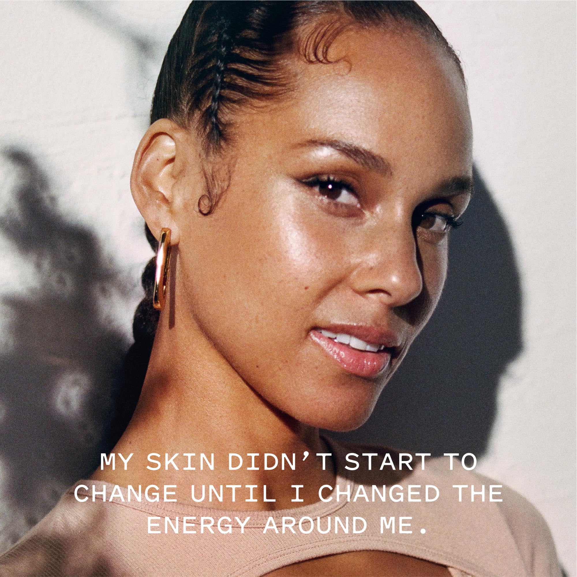 Keys Soulcare Malachite calming stone close-up evokes purification for the skin