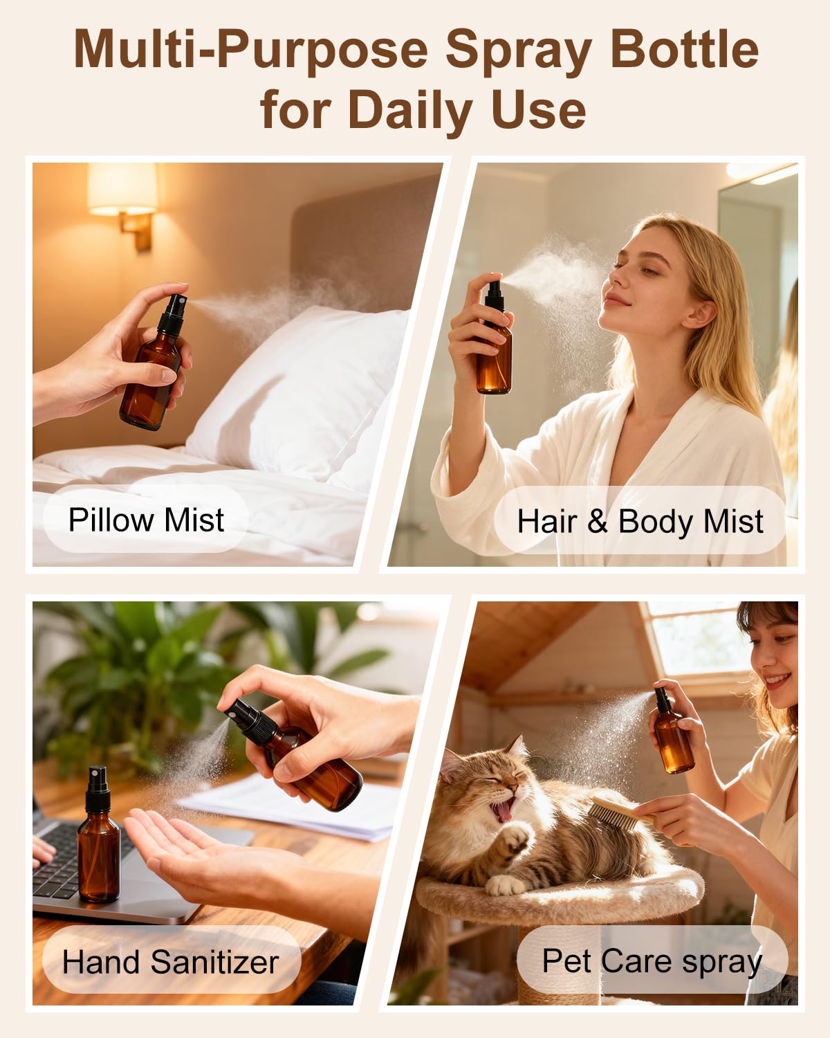 KEYWING travel-friendly spray bottle for on-the-go liquids