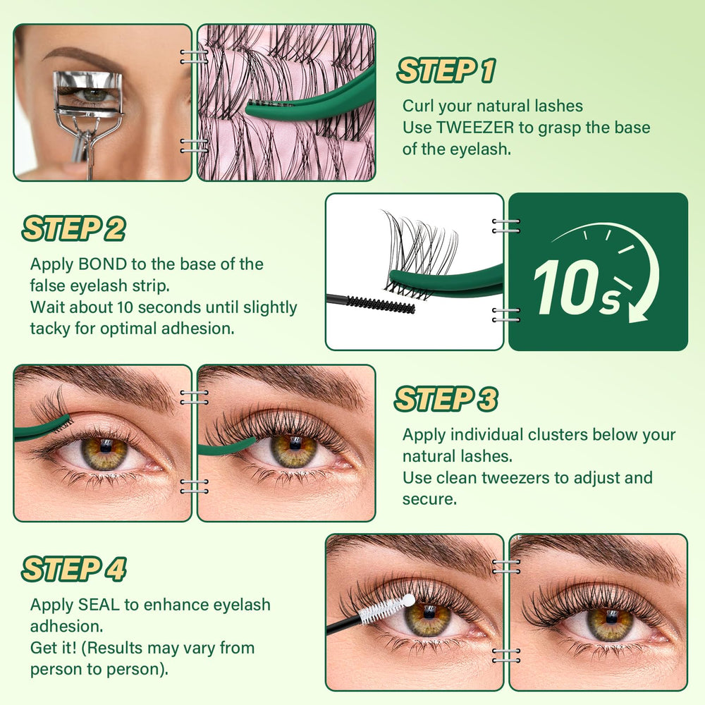KEYYOU Compact 10ml black bottle fits home lash routines