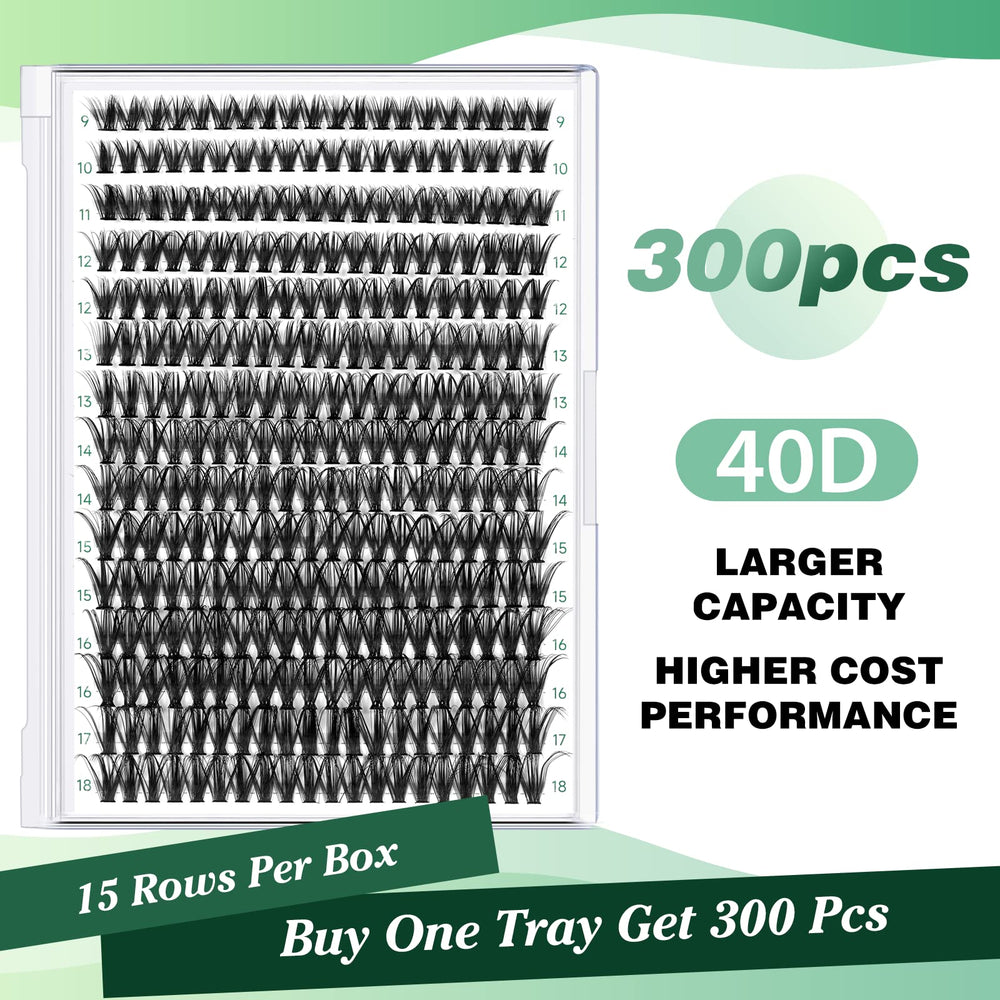 KEYYOU 40D-0.07D curl clusters for lightweight, comfortable wear.