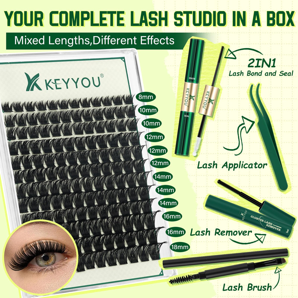 KEYYOU Applicators and Brush—precision toolset for styling clusters