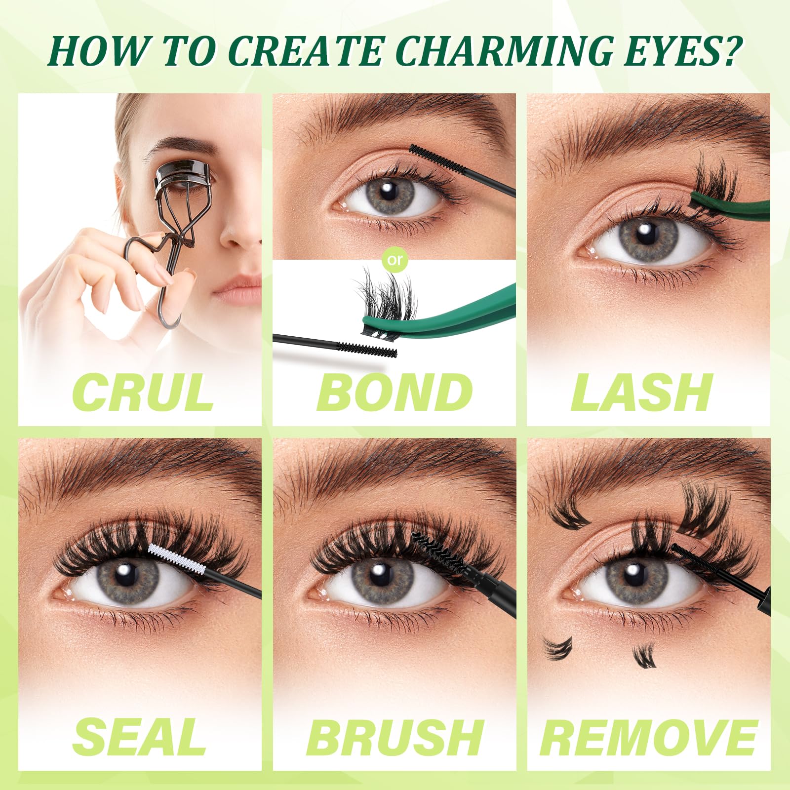 KEYYOU complete kit front view demonstrating all essential components for DIY lashes