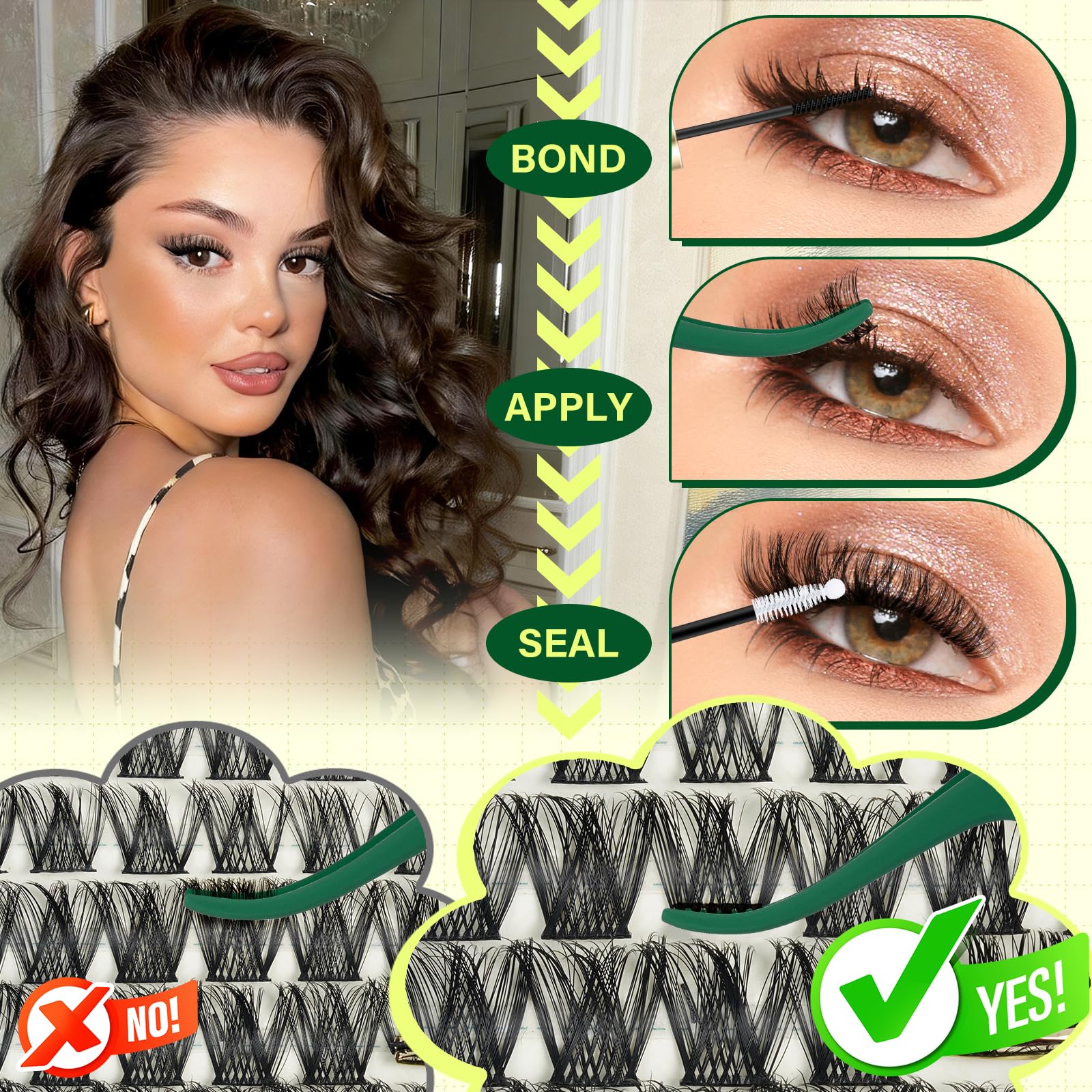 KEYYOU kit arranged for at-home lash styling sessions.