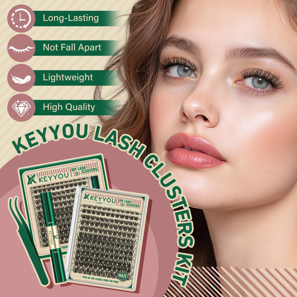 KEYYOU brush included in kit for easy application