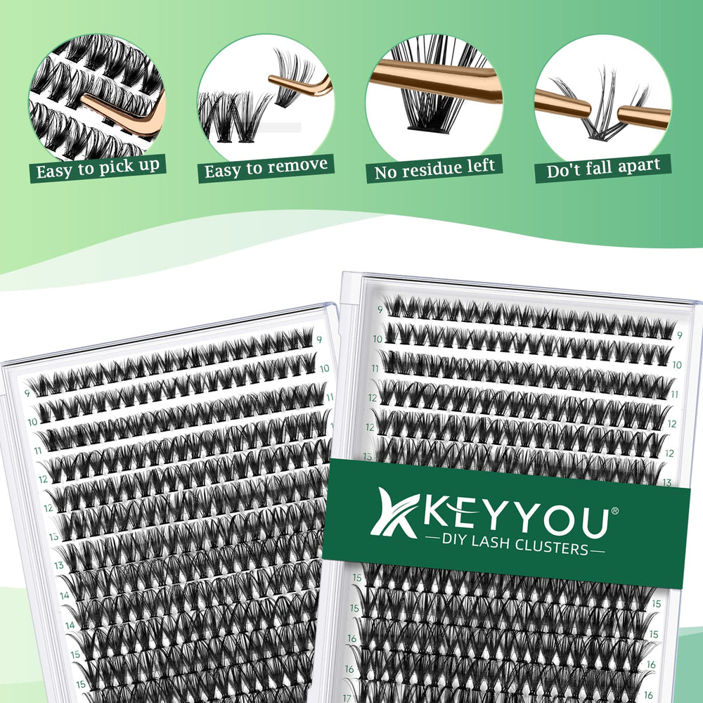 KEYYOU DIY eyelash extension tray simplifies crafting full, even looks.
