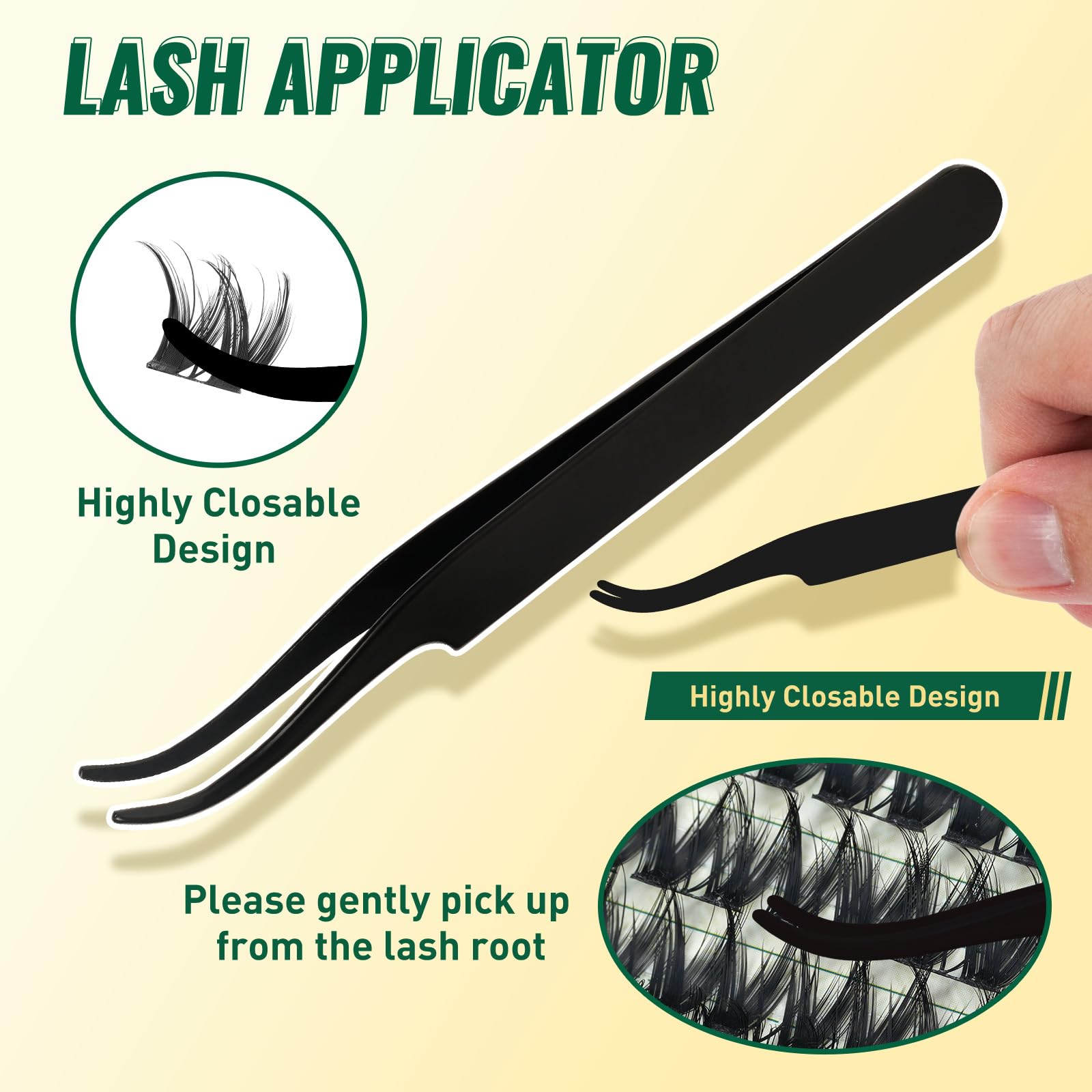 KEYYOU DIY lash-style session at home with 8-18mm clusters.