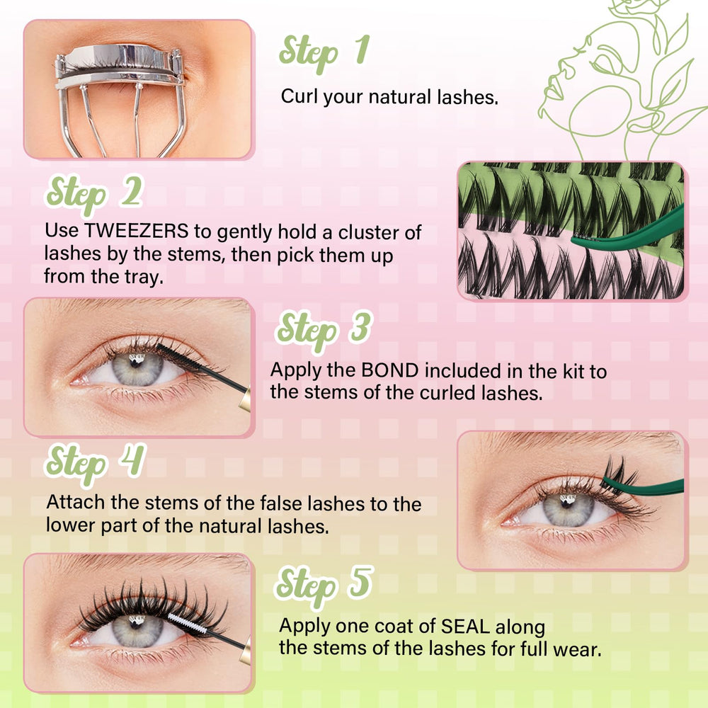 KEYYOU Fairy Chispa lash clusters natural-looking finish for daily wear