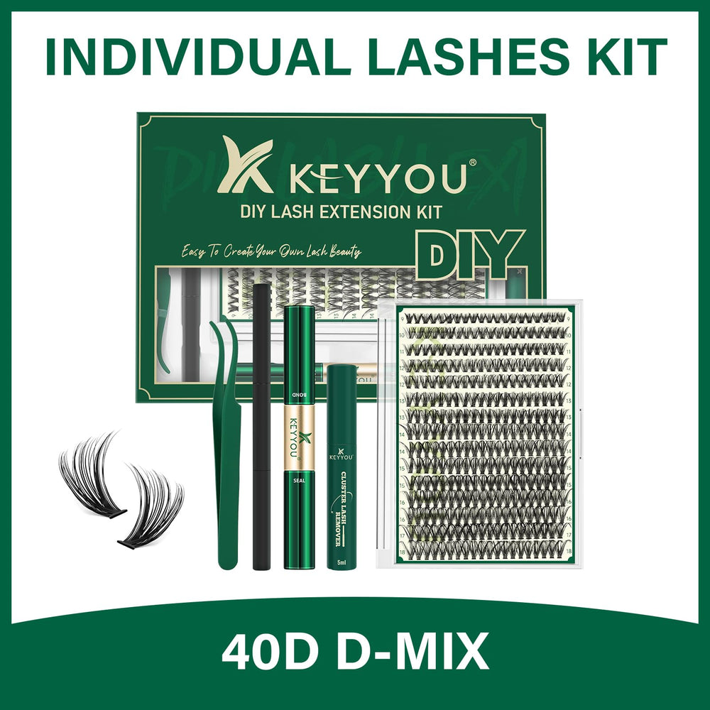 KEYYOU All-in-one kit packaging includes 300 clusters and tools.
