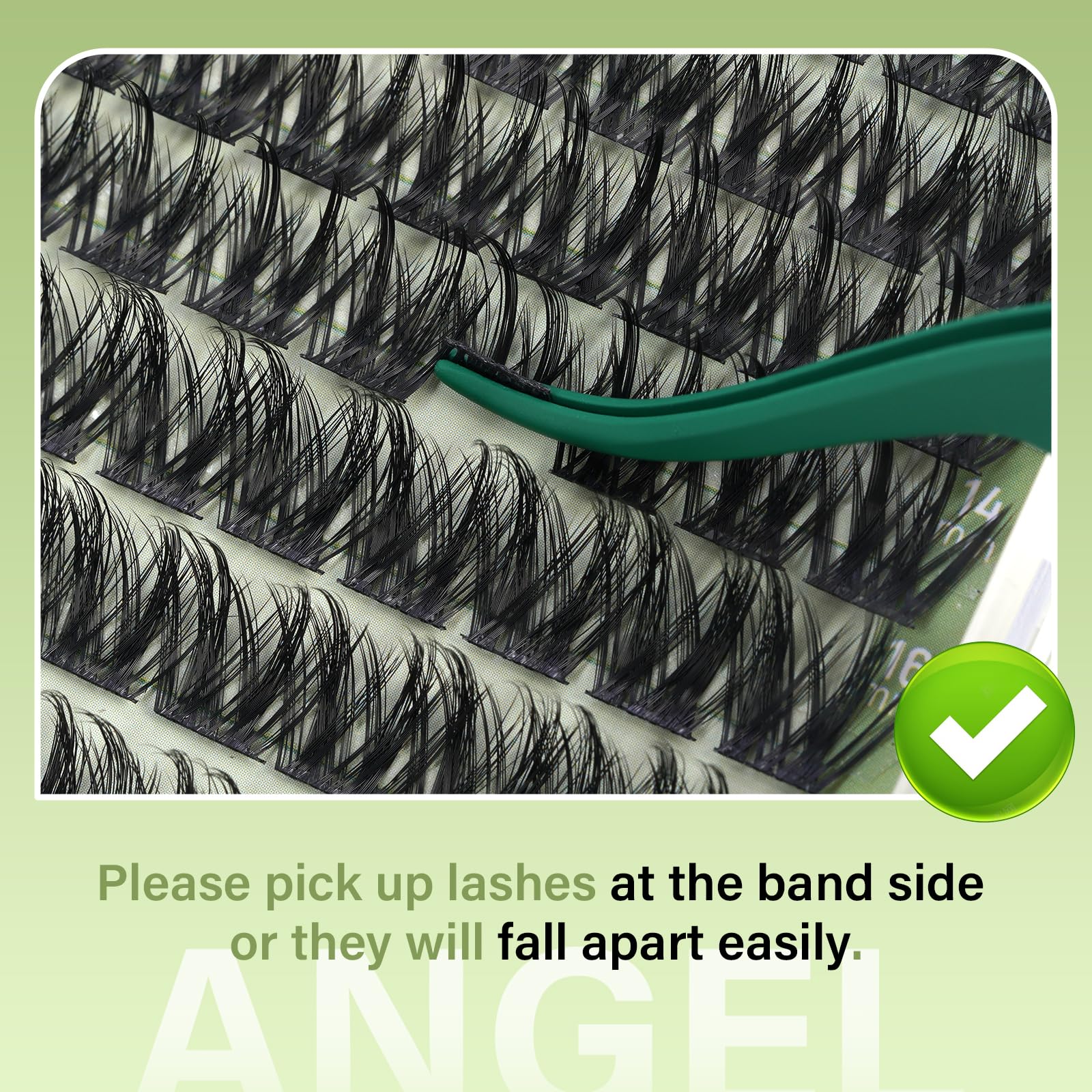 KEYYOU LASH Angel wispy band lashes blend naturally with your lashes
