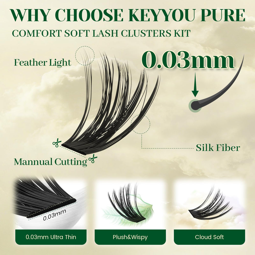 KEYYOU lash applicator tool enabling precise, clean application