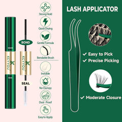 KEYYOU lash applicator for precise, clean application.