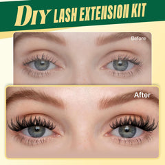 KEYYOU Bond and Seal bottle provides strong hold for lasting cluster lashes.