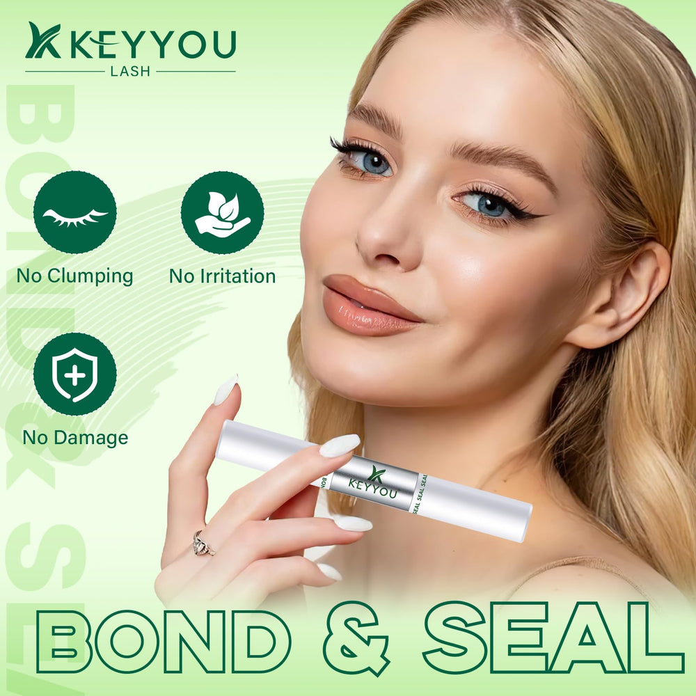 KEYYOU 360° rotating brush shows even, clump-free bonding.
