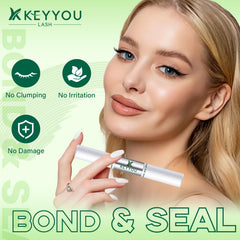KEYYOU 360° rotating brush shows even, clump-free bonding.