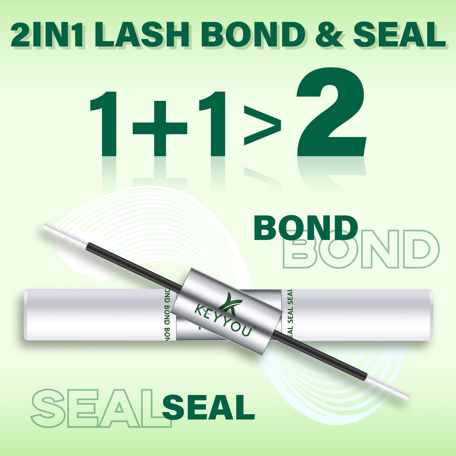 KEYYOU removal-ready lash bond with no residue after wear.