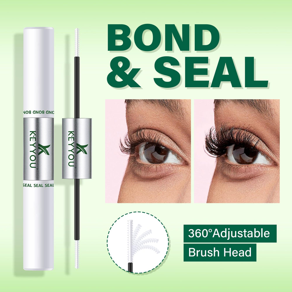 KEYYOU lash bond and seal forms a waterproof film on lashes.