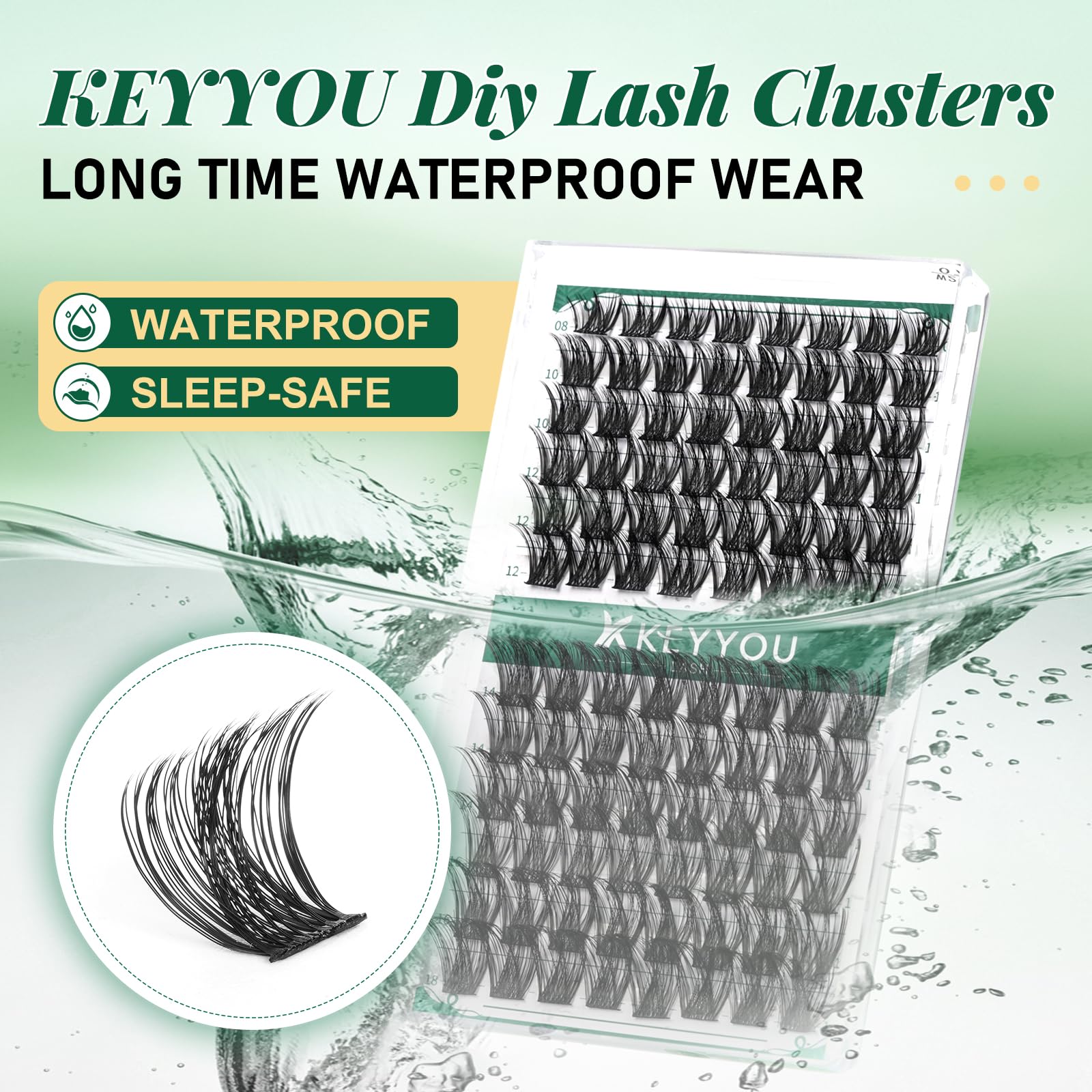 KEYYOU upgraded adhesive tape aids easy pickup and secure adhesion.
