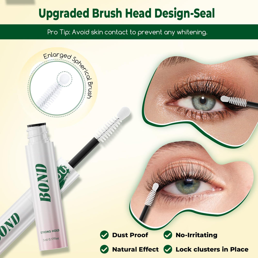 KEYYOU LASH Clear Seal image shows invisible finish after sealing