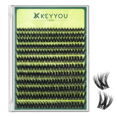 KEYYOU Lash Clusters 3D volume for richer eye definition and depth.