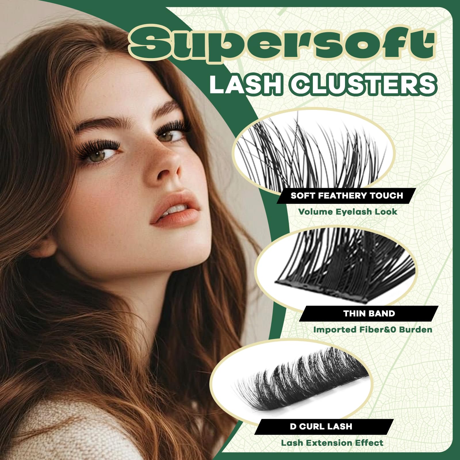 KEYYOU DIY lash clusters for at-home application with no glue residue.