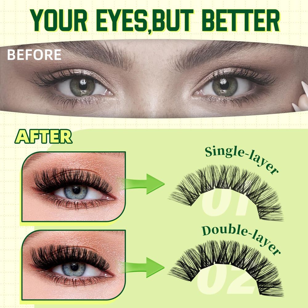 KEYYOU packaging highlights the upgraded large-capacity kit for DIY lash sessions.