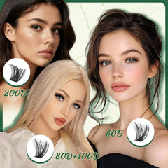 KEYYOU Lash Clusters lightweight design for daily use.
