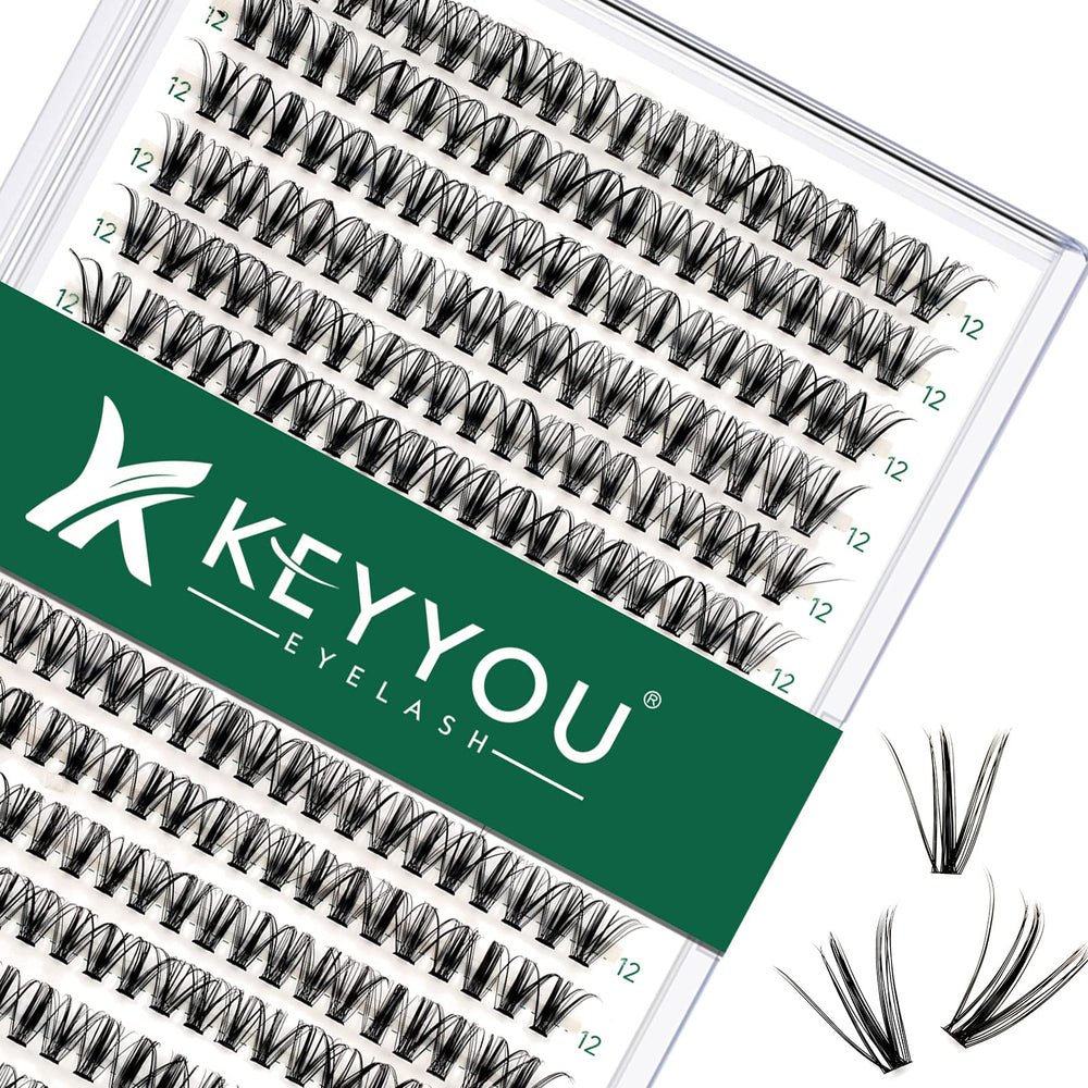 KEYYOU lash clusters tray 300pcs for versatile at-home styling