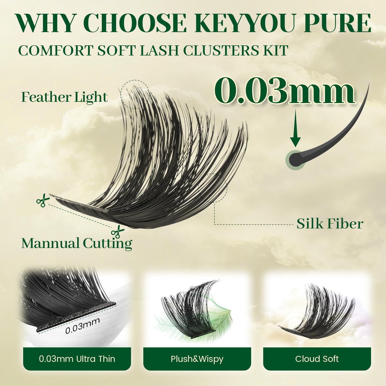 KEYYOU Lash Remover for gentle, residue-free cleanup.