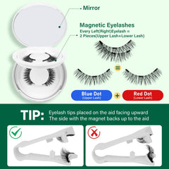 KEYYOU mirrored-storage-case protects lashes and simplifies touch-ups.