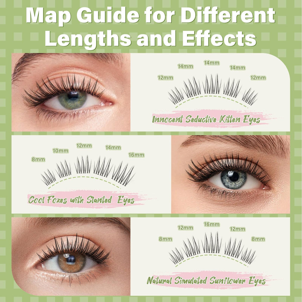 KEYYOU natural-look lashes after application for everyday elegance.
